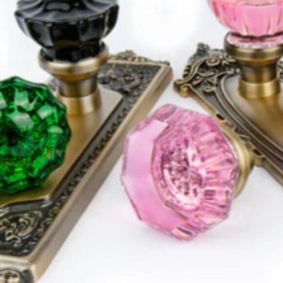 Nostalgic Warehouse Brass Cobalt Glass Door Knob Retails@$209--@239 BRAND NEW! - Picture 2 of 11